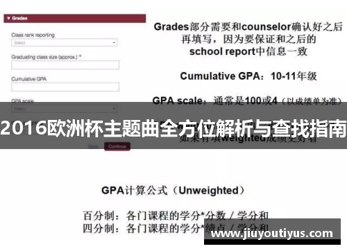 2016欧洲杯主题曲全方位解析与查找指南